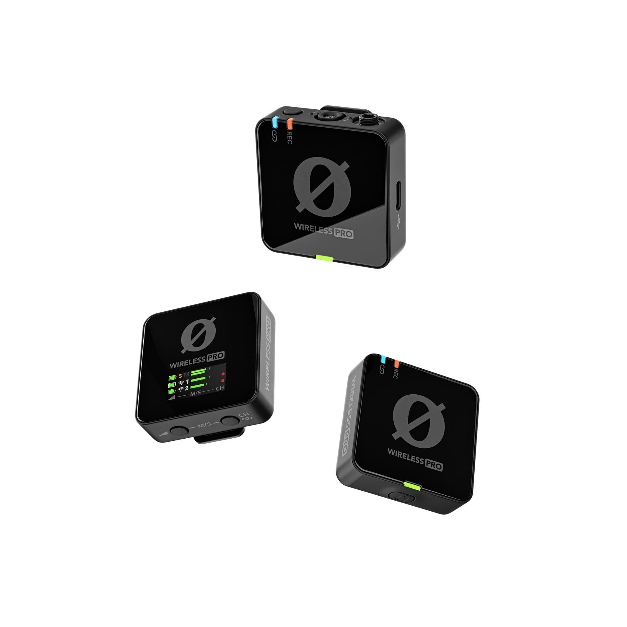 RODE Wireless PRO Clip-On Microphones with USB-C Female & Built-In Rechargeable, Black