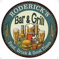 thumbnail image 1 of RODERICK'S Bar and Grill 12" Round Metal Sign Kitchen Wall Decor 200120023480, 1 of 1