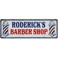 thumbnail image 1 of RODERICK'S Barber Shop Hair Salon Vintage Look Metal Sign Retro 106180031405, 1 of 1