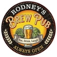 thumbnail image 1 of RODNEY'S Beer Pub Man Cave Metal Sign Home Decor 12 inch Round 200120025341, 1 of 1