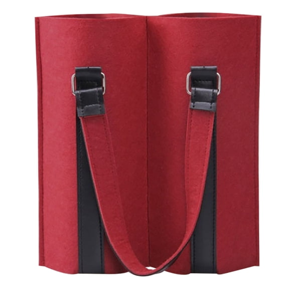 RODSHAKE Felt Red Wine Bag, Multi-Bottle Reusable Wine Bottle Pouches, Bags for Wine Bottles, and Stylish