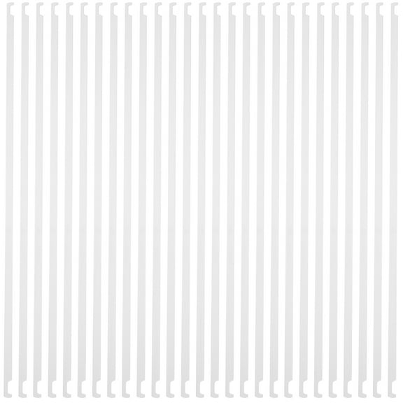 HONMEET Rodshake 25pcs White Metal File Bars for Office and Home Document Storage and Organization