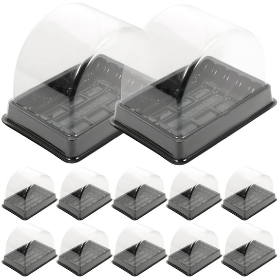 HONMEET Bakery Packaging Boxes Cake Blister Box Transparent Plastic 30 Pcs