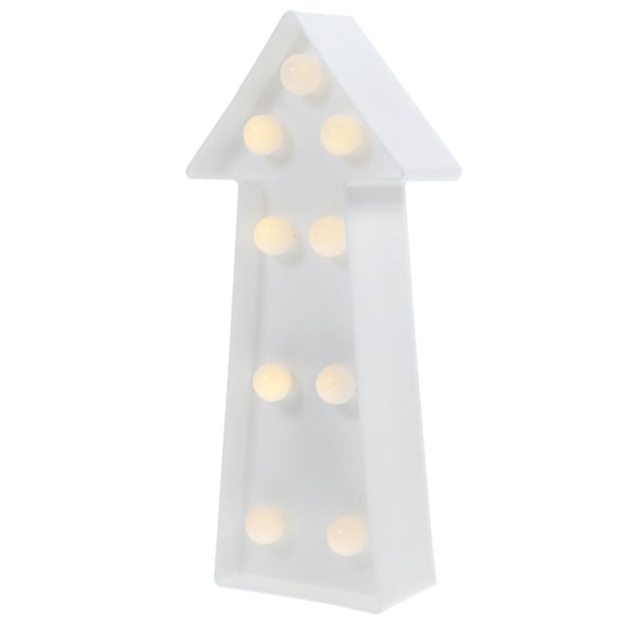 HONMEET Arrow Shaped LED Light Sign White Unique Design for Lighting