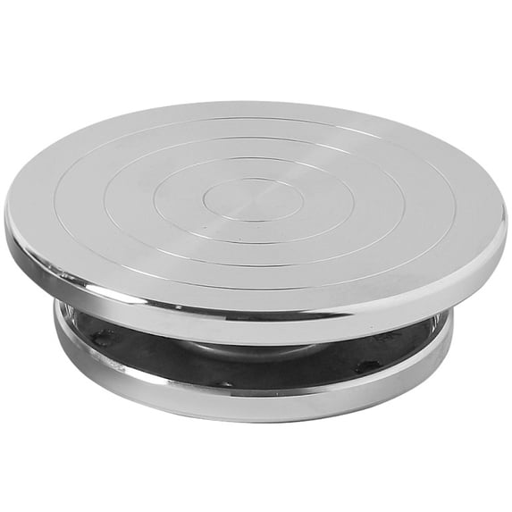 HONMEET Silver Ceramic Pottery Tools Mini Tabletop Wheel Rotate Clay Turntable