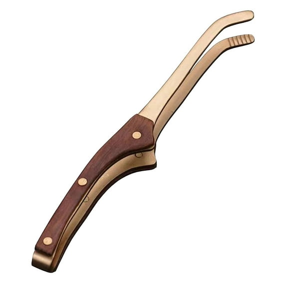 HONMEET Serving Tea Teacup Tong Pure Copper 1 Pcs