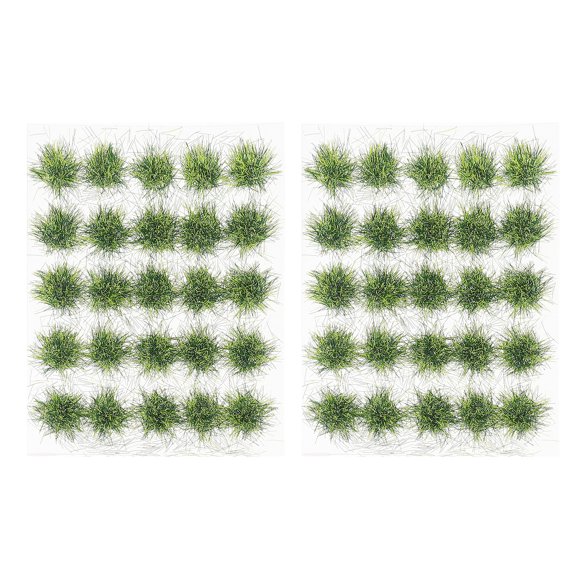 HONMEET Artificial Faux Grass for Diorama and Model Building, Green Resin Craft Material for Miniatures and Decorations
