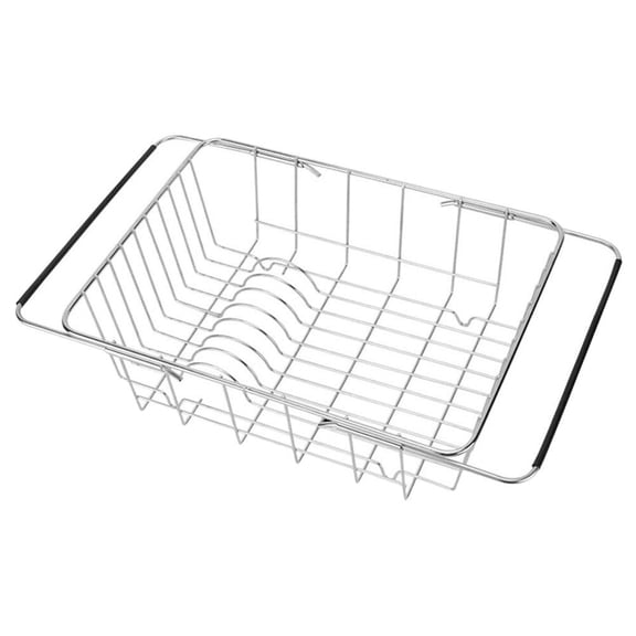 HONMEET Expandable Rodshake Sink Rack for Kitchen Organization, Vegetable & Fruit Drying, Dish Drainer Holder