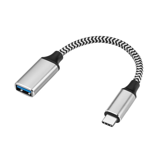 ROFAY 0.5' USB Type C Male to USB 3.0 A Female Cable, White