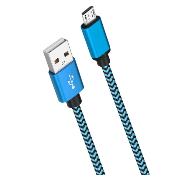 ROFAY Android Charger Cable 10 ft Micro USB to TV Stick, PS4, Chromecast, Power Bank, Android Phone Cable, Blue, New 1 Count