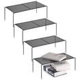 thumbnail image 1 of ROFAY Kitchen Cabinet Organizer Shelf, 4 Pack Counter Storage Shelf Kitchen Cupboard Organizer Rack with Non-Slip Rubber Feet, 1 of 6