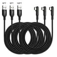 thumbnail image 1 of ROFICORD USB Type C Cable 3Pack(5/5/10ft) Nylon Braided Right Angle Fast Charge 3A Cord Compatible with iPhone15/16 Series/Samsung/Pixel/Moto/Android Phones, 1 of 7