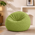 thumbnail image 1 of ROFIEJOX 31.5" Soft Fluffy Bean Bag Chair for Kids, Chenille Puffy Floor Lounge Seat for Bedroom, Playroom, Reading and Gaming, Green, 1 of 8