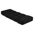 thumbnail image 1 of ROFIEJOX 4-Inch Tufted Patio Bench Cushion, 36" x 14", Non-Slip Outdoor Seat Pad for Porch Swing and Garden Furniture, Black, 1 of 7