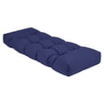 thumbnail image 1 of ROFIEJOX 4-Inch Tufted Patio Bench Cushion, 36" x 14", Non-Slip Outdoor Seat Pad for Porch Swing and Garden Furniture, Blue, 1 of 7