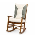 thumbnail image 1 of ROFIEJOX 2-Piece Rocking Chair Cushion Set, Chenille Back and Seat Cushions with Non-Slip Bottom and 6 Ties, 28.4" x 19" Back, 19" x 19" Seat, Gray, 1 of 7
