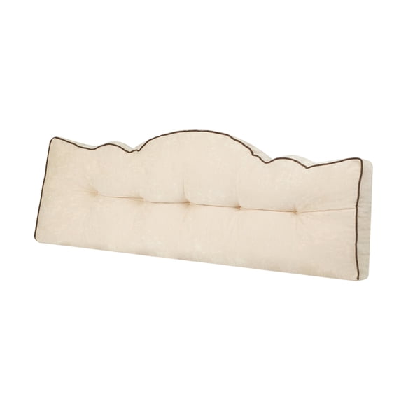 ROFIEJOX Tufted Headboard Pillow for Queen Bed, 59" x 25.6" x 4" Chenille Bed Backrest Pillow, Soft Padded Headboard Cushion for Reading, Watching TV, Beige