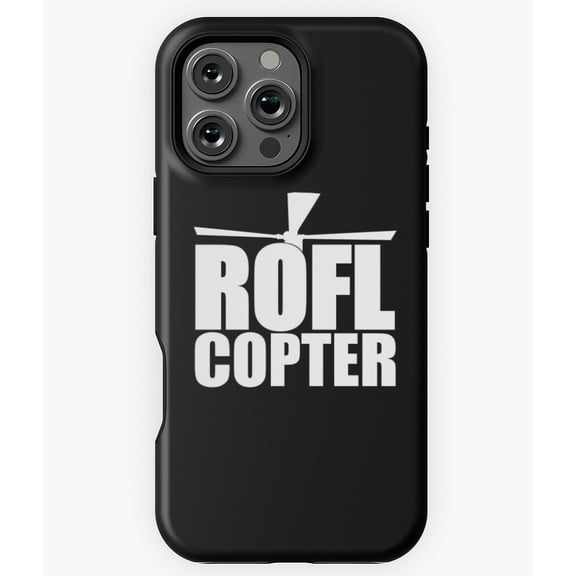 ROFLCOPTER Funny Internet Meme Design N5862 Phone Case for iPhone 17 16 15 14 13 12 11 Pro Max