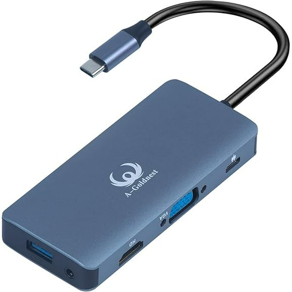 ROG Ally Docking Station 9 an 1 steam Deck Docking Station, steam Deck and HDMI2.0 4K@60Hz,3 USB3.0-A, SD/TF, VGA1080P,100W PD Charging, USB C hub Multi-Port Adaption