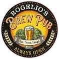thumbnail image 1 of ROGELIO'S Beer Pub Man Cave Metal Sign Home Decor 12 inch Round 200120025434, 1 of 1