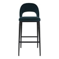 thumbnail image 1 of Moe's Home Collection Roger Bar Stool - Color:Teal Velvet-Color:Teal Velvet, 1 of 5