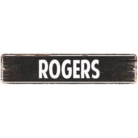 ROGERS Gift Street Sign Home Decor Chic Gift 4x18 204180003466