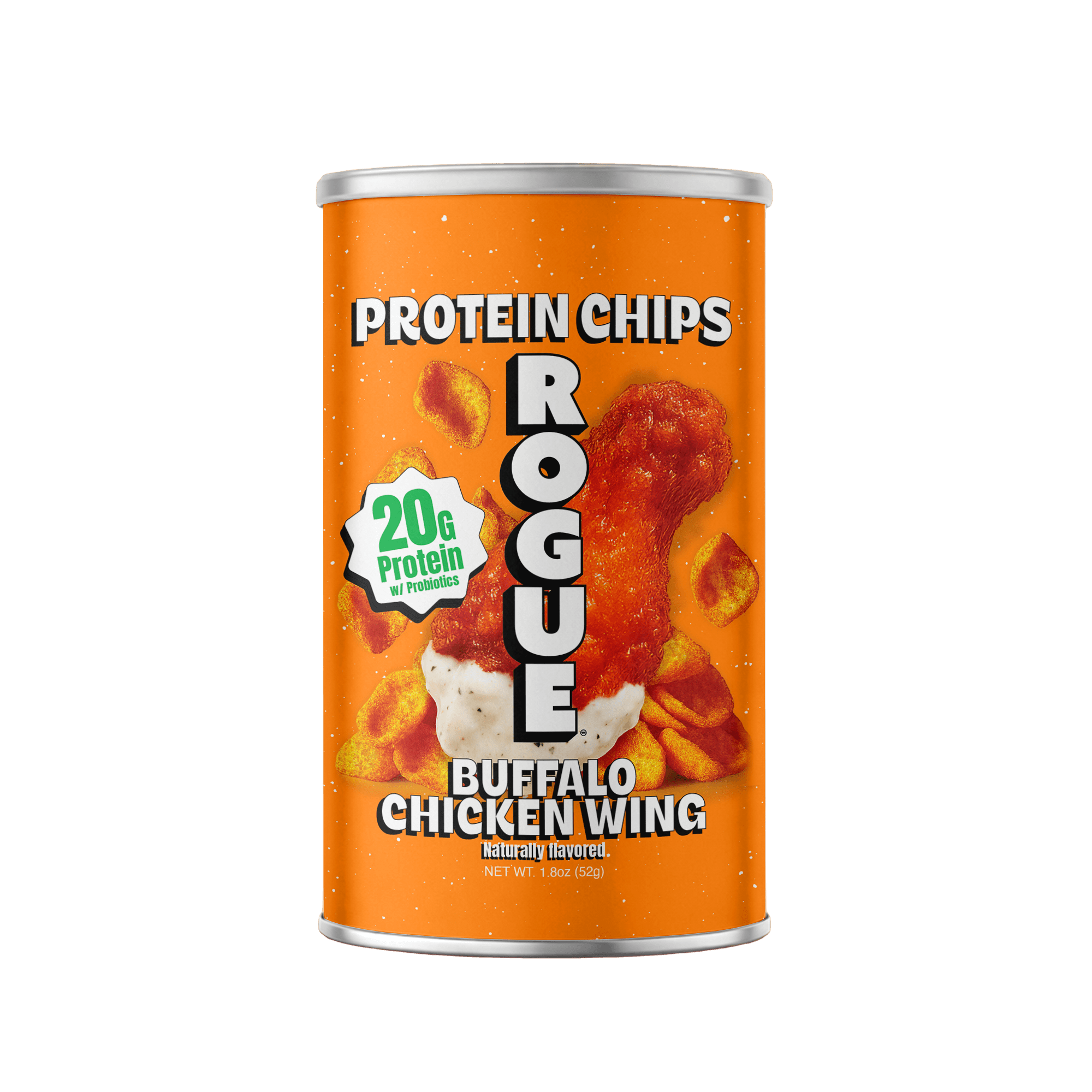Rogue Snacks, Buffalo Chicken Wing Chips, 20g of Protein, Pr