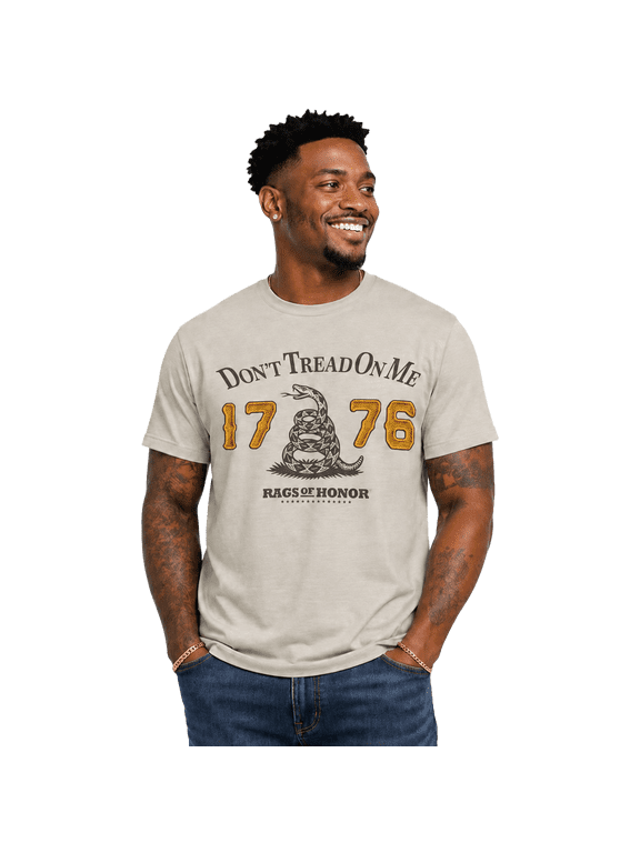1776 Don't Tread on Me Graphic Tee Shirt, Men's Sizes S-2XL