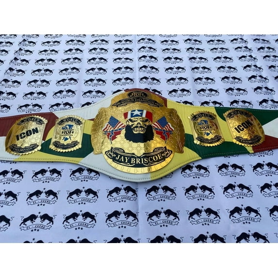 ROH JAY BRISCOE Champion Wrestling championship belt-full size