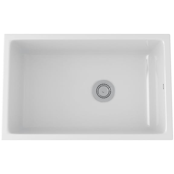 ROHL 6307 White Fireclay 31 5/8in Rectangle Single Basin Sink