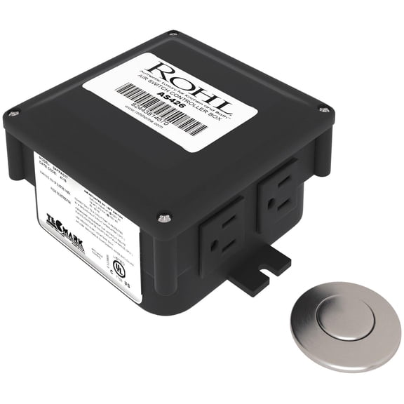 ROHL AS425, 15 Amps 120 Volts Satin Nickel Air Activated Electrical Switch