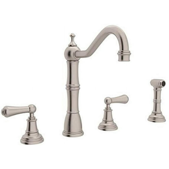 ROHL U.4776L-STN-2 Kitchen FAUCETS, Satin Nickel