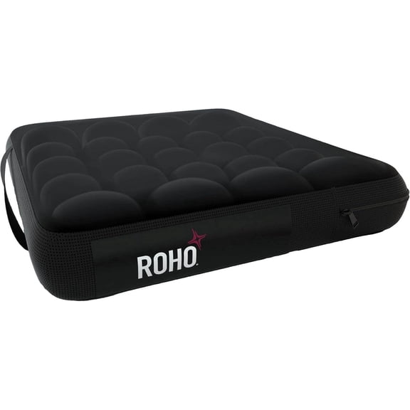 ROHO MOSAIC Cushion, Standard, Inflatable Seat Cushion for Office Chair, Wheelchair, Cars, Home Living, & Back Pain Support, Adjustable Cushion with Stretchable Cover & Non-Skid Bottom, 18" x 18"
