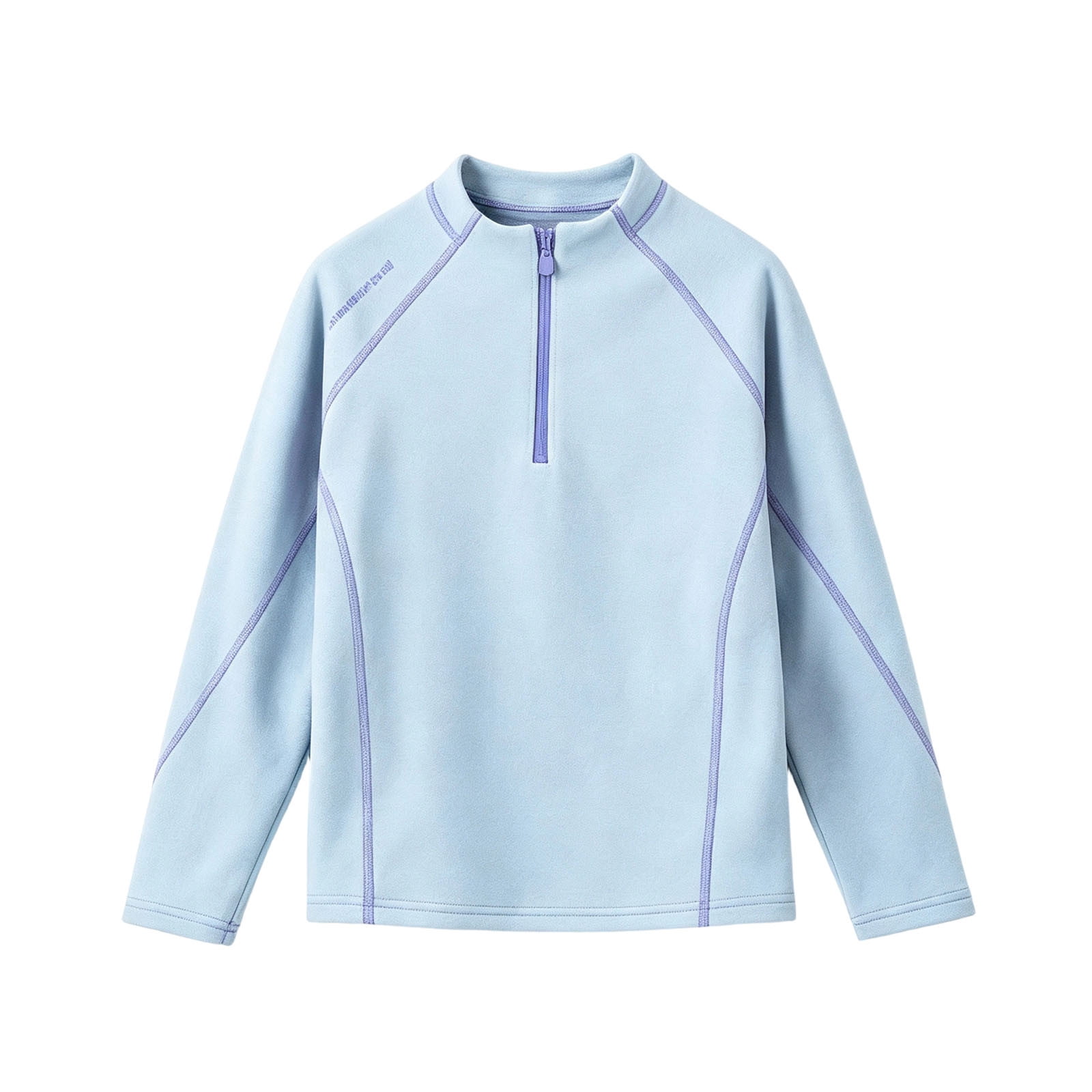 ROHUUQUE Boys Girls Half Zip Fleece Tops Unisex Stand Collar Long ...