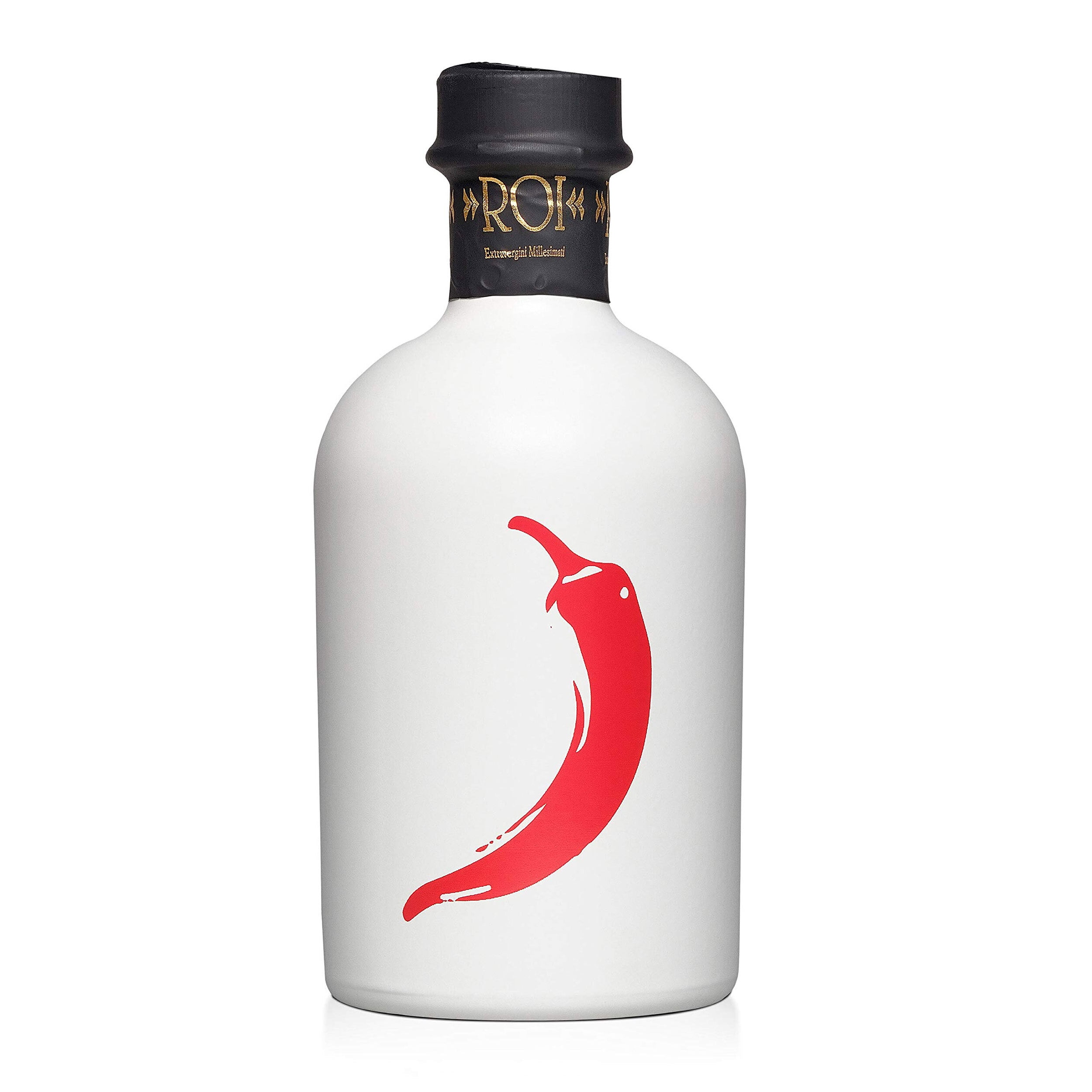 ROI Chili Infused Olive Oil - 100% Natural Flavored Italian Gourmet Extra Virgin Olive Oil Made in Italy, Cold Pressed with Real Chili Peppers, 8.45 fl oz (250 ml)