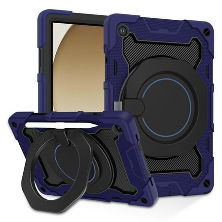 ROISKIN Case for Galaxy Tab A9 Plus 5G/ A9+ 11 Inch with HD Screen Protector & Shoulder Strap,Heavy Duty Military Case for Samsung Galaxy A9 Plus SM-X210/X216/X218 - Rotating Stand for Kids