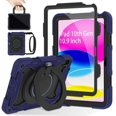 ROISKIN Case for iPad (A16) 11th Generation 11 Inch 2025, iPad 10th Generation Case 10.9"  with Screen Protector,360 Kickstand，Handle,Shoulder Strap,Heavy Duty Military Grade Drop Protection