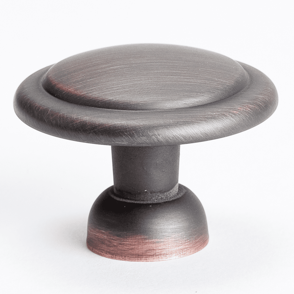 ROK Hardware 10 Pack Saucer Style Cabinet Hardware Knob, Oil Rubbed-Bronze 1-3/8" Diameter