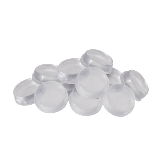 ROK Hardware 100 Pack Flat Head Door, Drawer, & Furniture Bumpers 1/2" Diameter