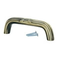 thumbnail image 1 of ROK Hardware 25 Pack Classic Crisscross Style, 3" (76mm) Center to Center, Overall Length 3-11/32" Rustic Brass, Cabinet Hardware Pull / Handle, 1 of 1
