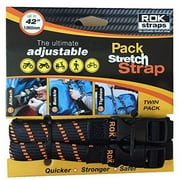 Rok Straps Adjustable Pack Strap Stretch Strap Twin Pack 42 length