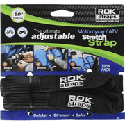 ROK Straps ROK10025 Motorcycle Strap - Black