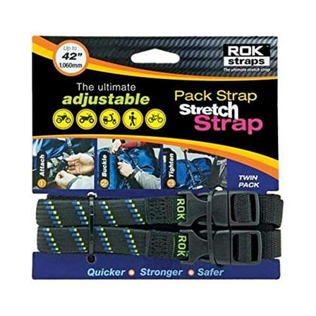 ROK Straps ROK10305 Pack Strap - Black/Blue/Green