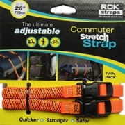 ROK Straps ROK10331 Commuter Strap - Black/Orange/Reflective
