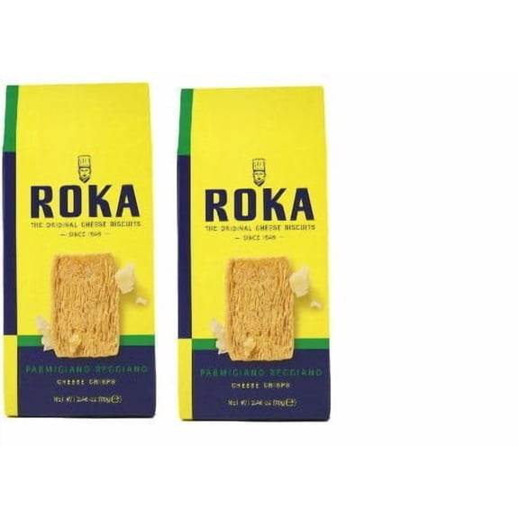 ROKA Parmigiano Reggiano Cheese Crisps, 2.46 Ounce - Pack Of 2