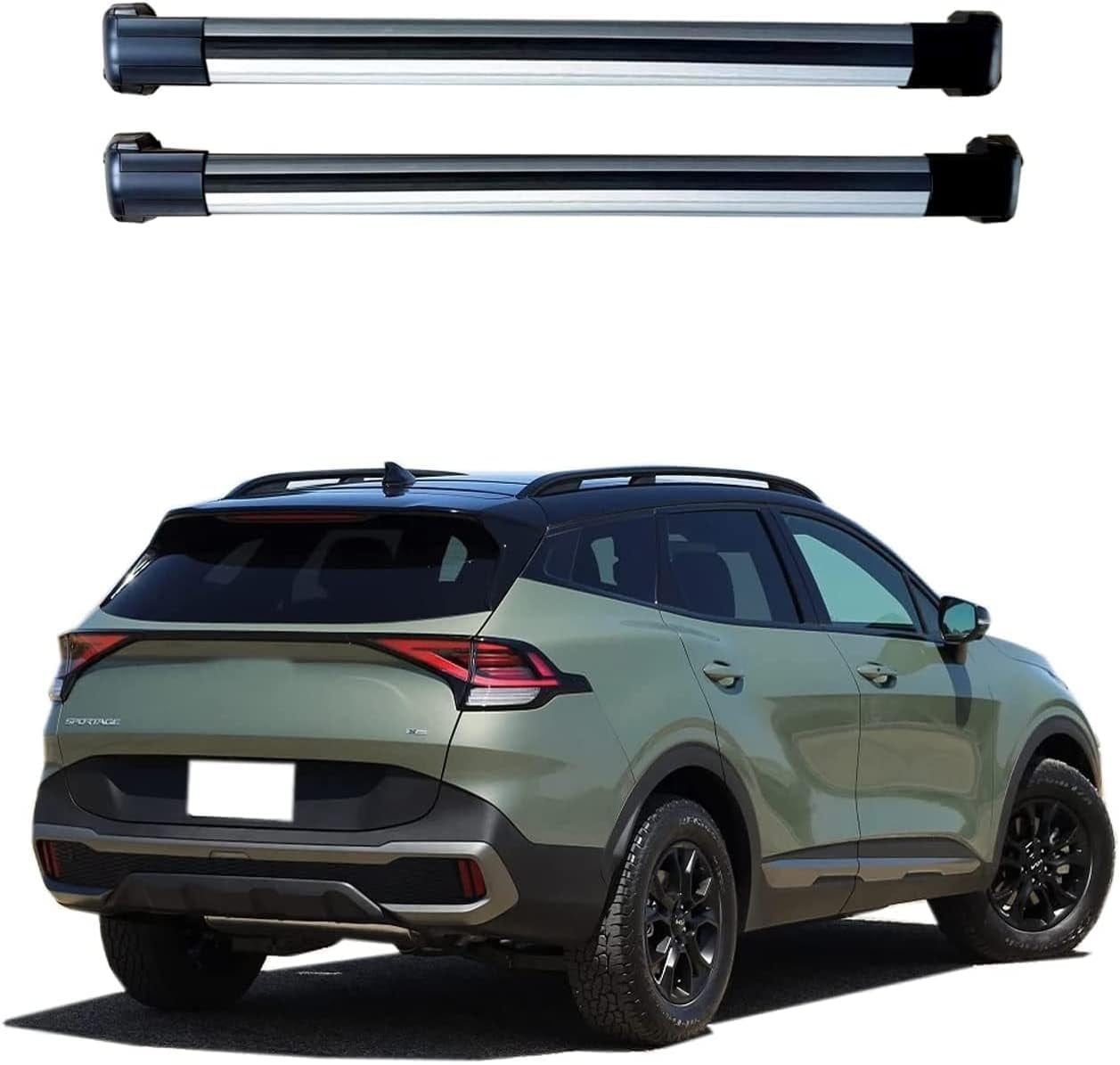 2023-2025 Kia Sportage (w/raised Rails) Thule Crossbar Complete