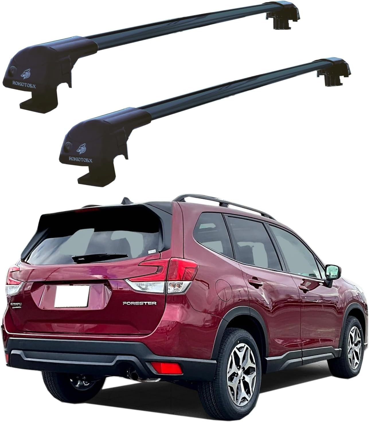 ROKIOTOEX Cobra Roof Rack Crossbars Fits 20192024 Subaru Forester