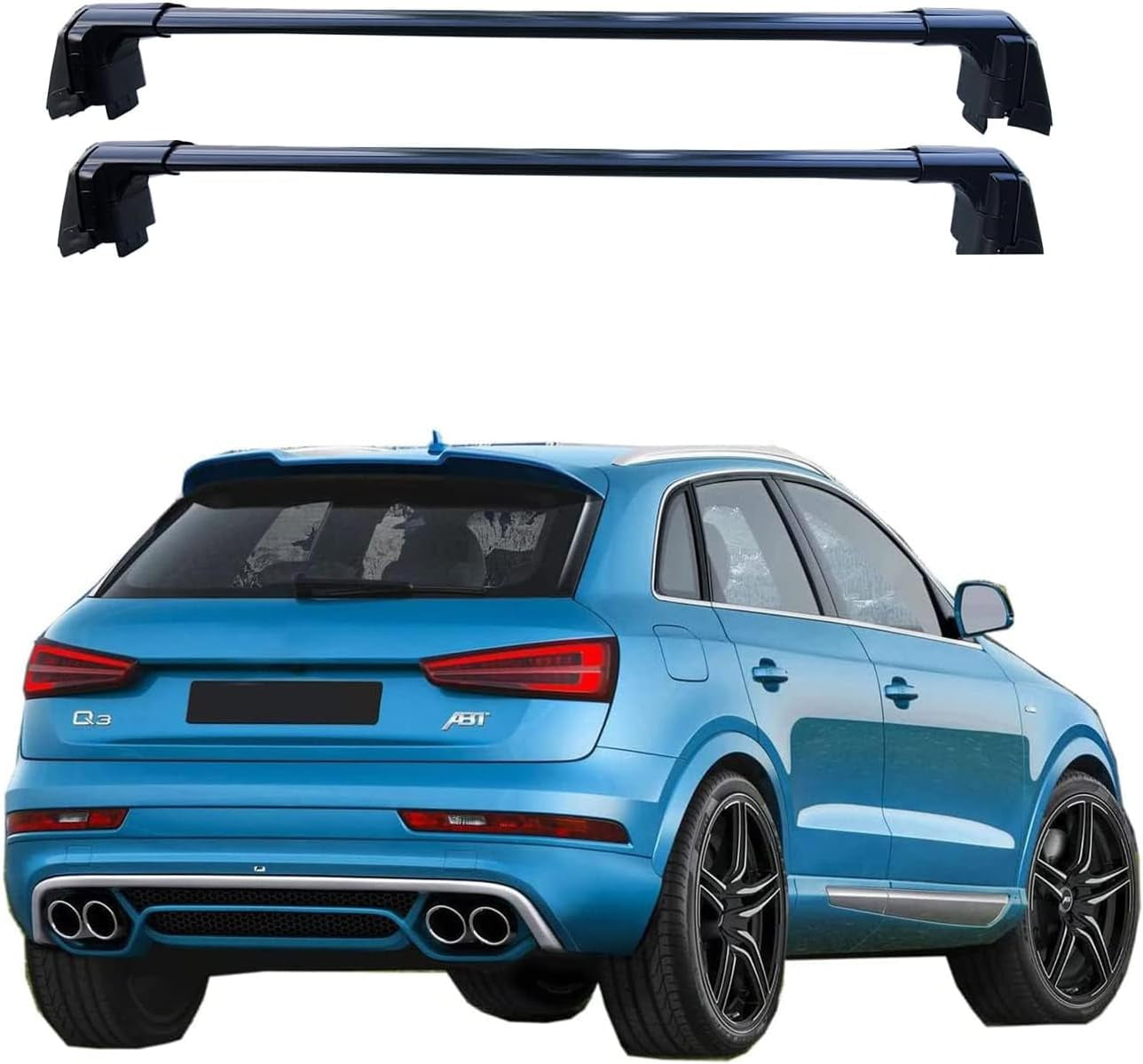 ROKIOTOEX Coyote Roof Rack Crossbars Fit for 20152018 Audi Q3 Flush