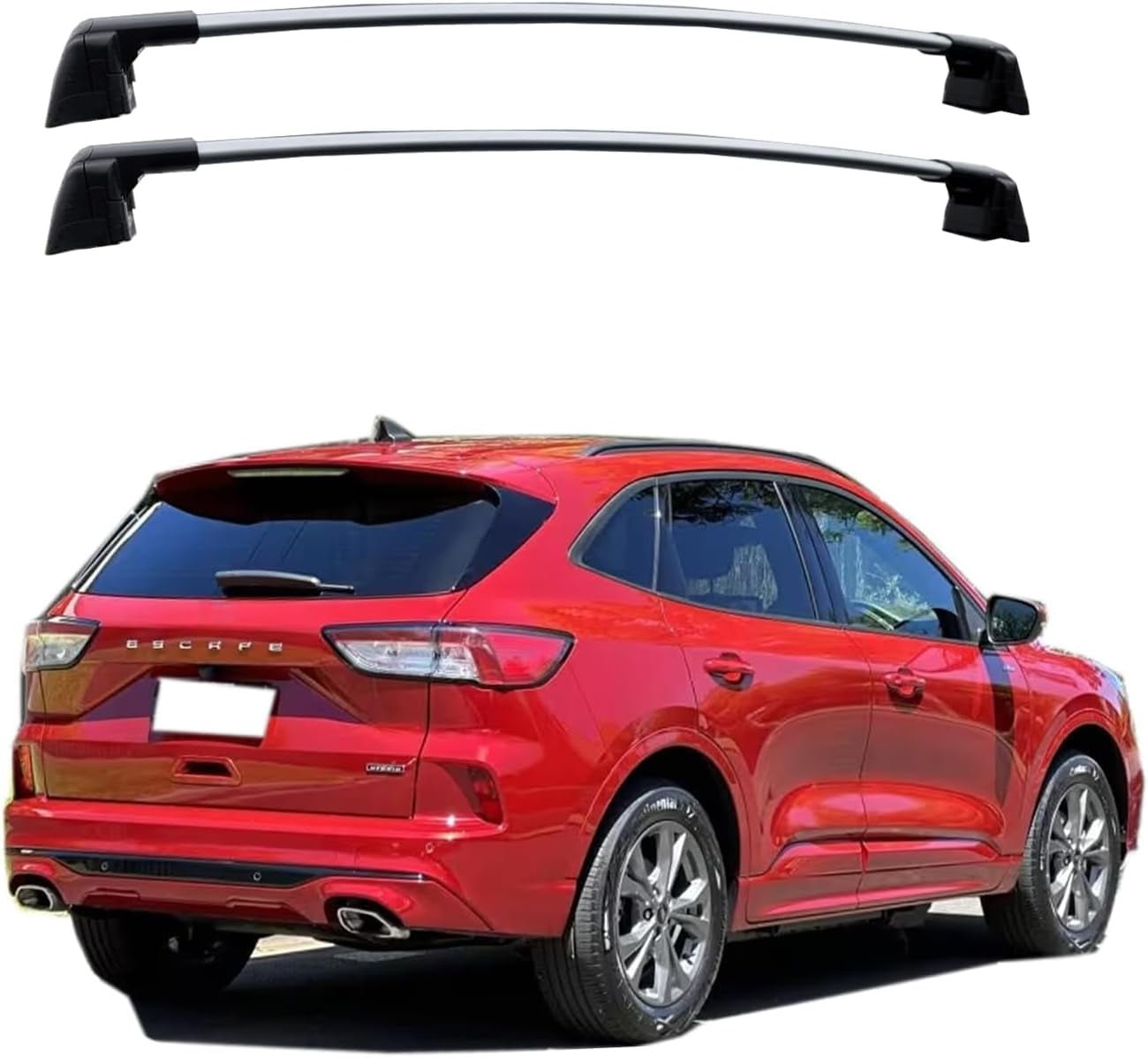 ERKUL Roof Rack Cross Bars for Ford Escape 2013 2019 Anti Theft Lock Aluminum Crossbars for Rooftop Cargo Carrier Luggage Black Walmart