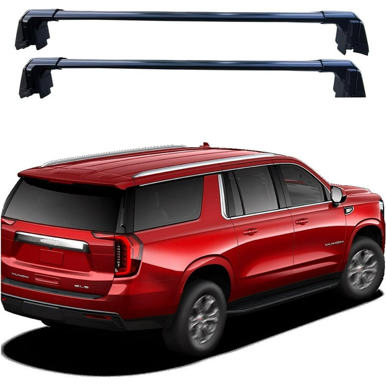 ROKIOTOEX Coyote Roof Rack Crossbars Fit for 2021 2025 GMC Yukon XL Flush Side Rails Lockable Cross Bars for Rooftop Cargo Bike Carrier Black CT21 Walmart